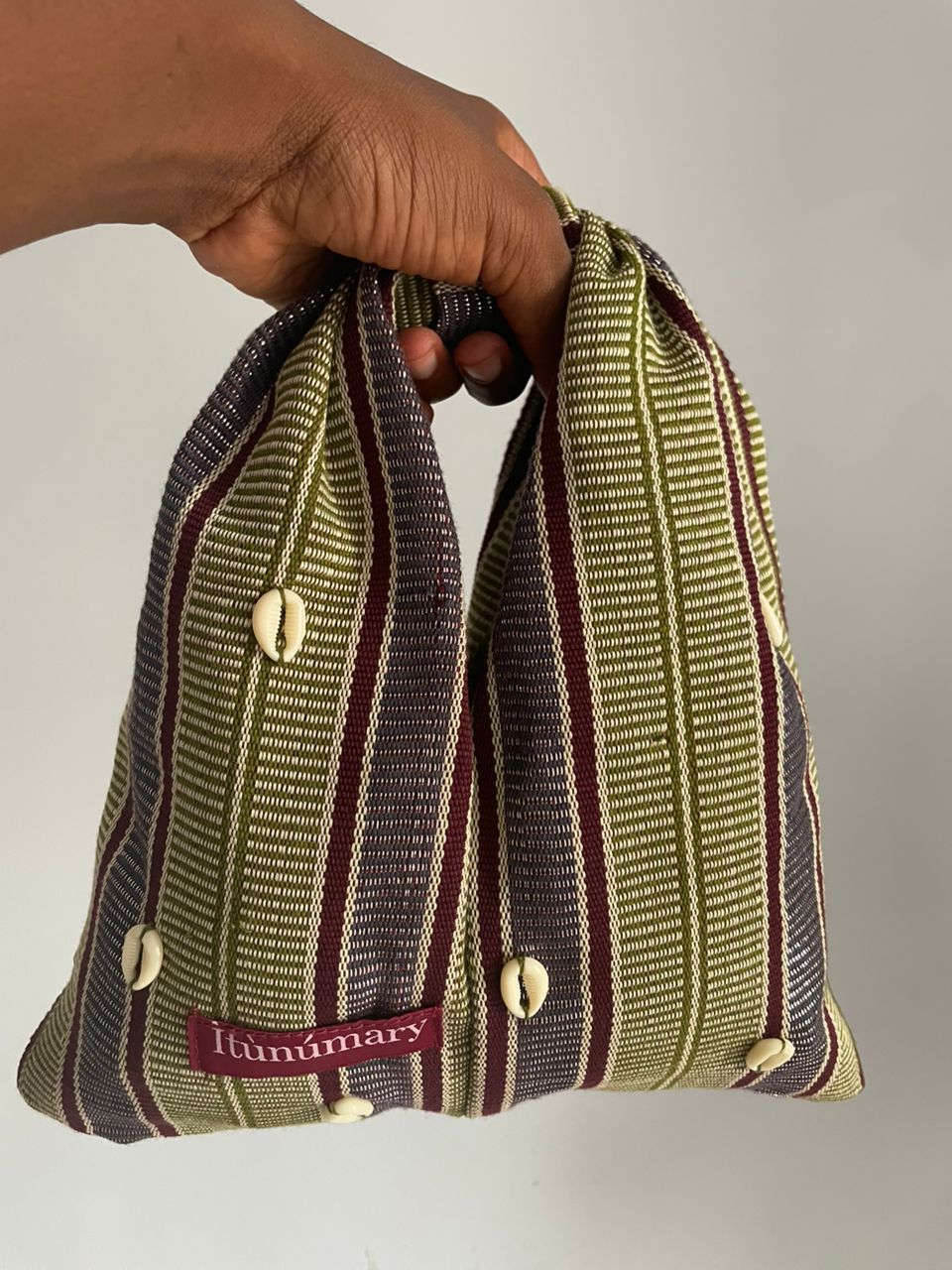 SAMPLE SALE Aso Oke Tote Bag - Green