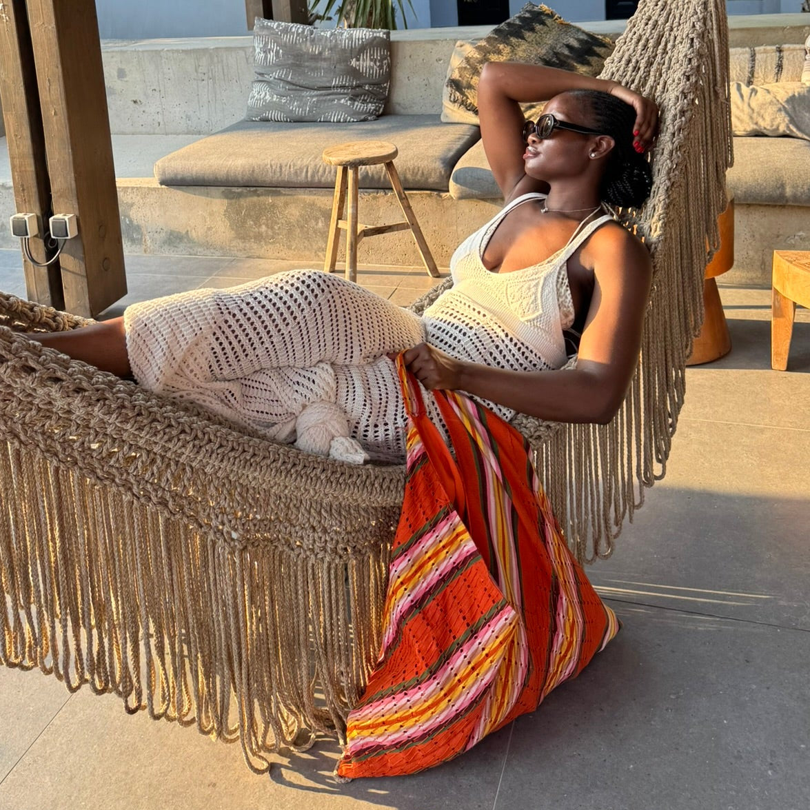 PRE ORDER: Adùn Tote Bag - Orange (Medium)